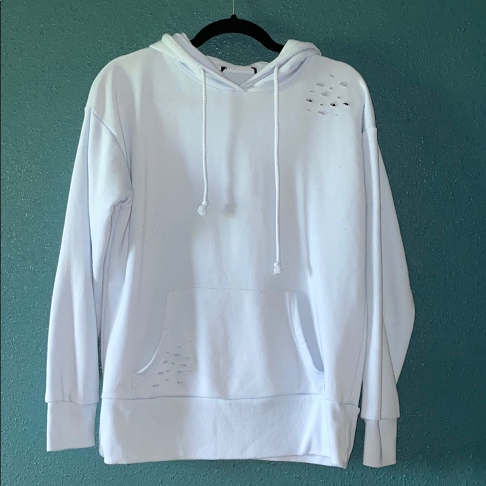 Forever 21 ripped hoodie